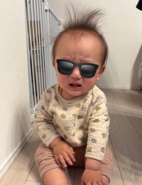 本人の意思とは関係なく立派に逆立つパヤ毛（提供：ここ☺︎2y(8/5)🦖+1y(2/26)🦕さん）