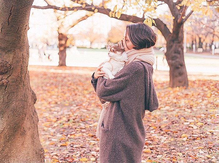 大好きなカメラのスキルでボランティアに参加してくださっているムロさん。愛犬は元保護犬のチワワちゃん