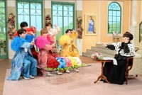 「徹子の部屋」  黒柳徹子(右)、M!LK＝テレビ朝日提供
