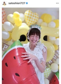 佐藤栞里のインスタグラム＠satoshiori727より