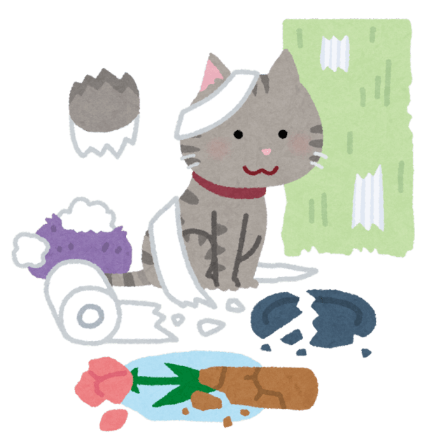 件のイベントの注意事項には、ペットが高額な美術品などを破損した場合「賠償請求することもある」と記載されている