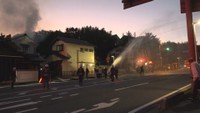 火事があった現場　5日午後8時ごろ