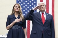 トランプ米大統領夫妻©Ｐｏ２　Ａｉｋｏ　Ｂｏｎｇｏｌａｎ／Ｄｏｄ／Ｐｌａｎｅｔ　Ｐｉｘ　ｖｉａ　ＺＵＭＡ　Ｐｒｅｓｓ　Ｗｉｒｅ／共同通信イメージズ