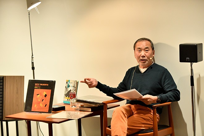 AUTHORS ALIVE Murakami spins best of Stan Getz while he talks