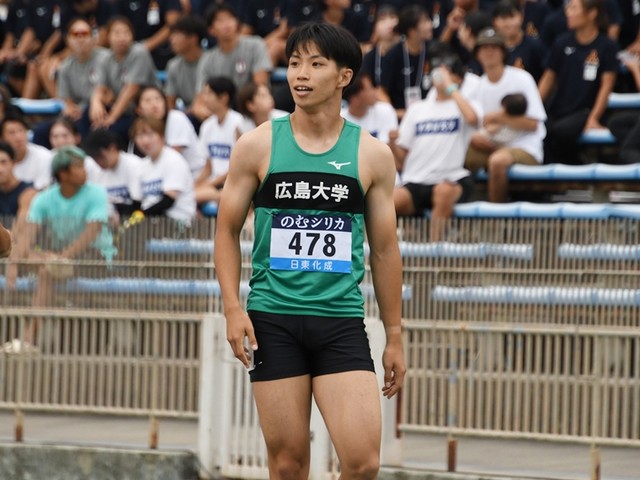 陸上・駅伝 - 広大院・山本匠真が西日本インカレ100mV 世界陸上100m