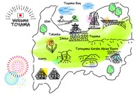 富山県の観光地（RURIBYAKU/stock.adobe.com）