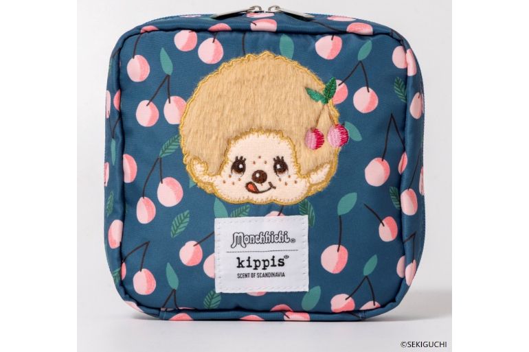 新品モンチッチ×kippis コスメポーチ＆エコバッグ 2点セット ネイビー これはゲットしなきゃ…！ 【モンチッチ】北欧ブランド「kippis®」と初