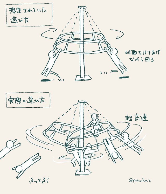 覚えていますか？こんな昭和レトロ遊具（山口カエさん提供）