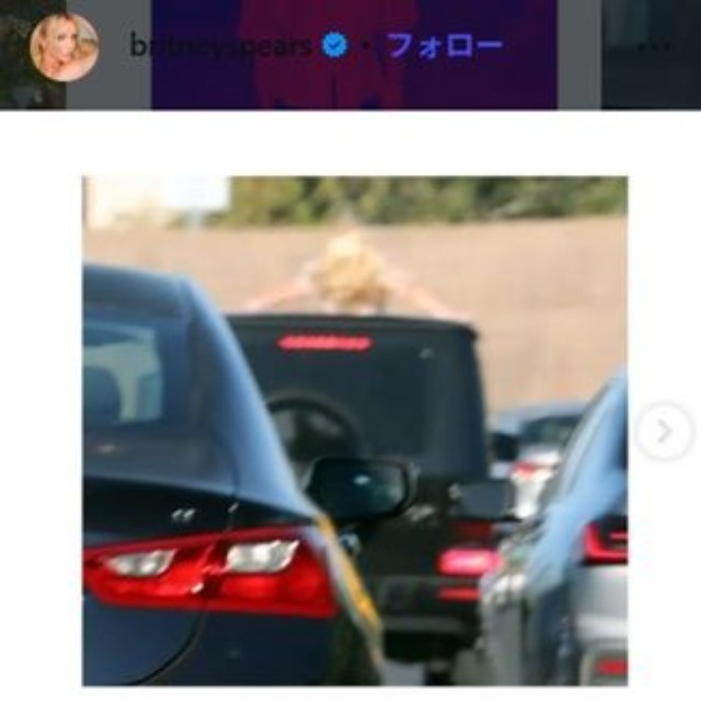 ブリトニー・スピアーズのインスタグラム＠britneyspearsより