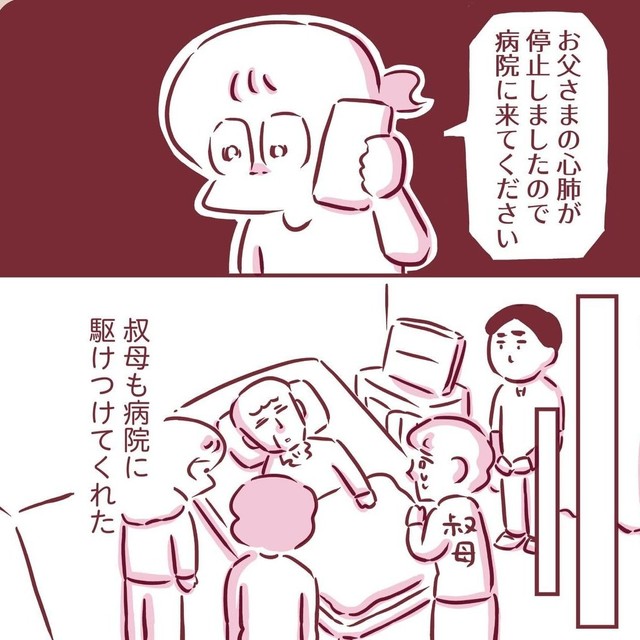突然訪れる父との別れ（枇杷かな子さん提供）
