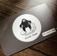 スタンプカードにもナマケモノが描かれている