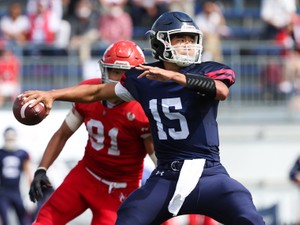 慶應義塾大・QB相馬大輝　初のTOP8の舞台、投げて走って試合の流れを変える