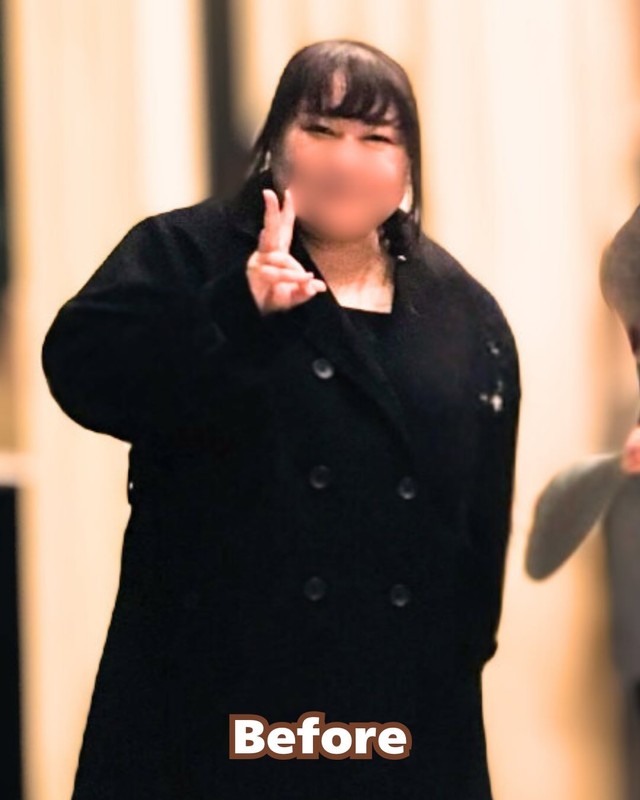 ダイエット前は黒い服ばかりを選んでいたというひさなさん／ひさなさん（@hisana_diet）提供