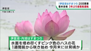 宮城・伊豆沼はすまつり　３年ぶりに遊覧船運航　２０２２年の水没被害から回復