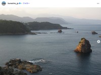 「須崎御用邸からの風景（展望台からの夕方の風景）【皇后陛下ご撮影】」（宮内庁公式インスタグラムから）
