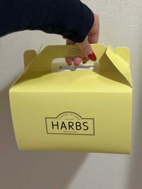 食べるのを楽しみに買ってきたHARBSのケーキ。その中身は…？／千尋さん（@____________chihiro22）提供