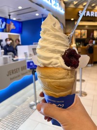 こちらが話題のソフトクリーム（なぐもさん提供）