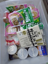 もともとの保存食ケースの様子（高岡防災さん提供）