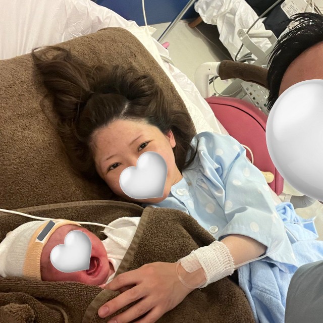 悪性リンパ腫を乗り越え息子を出産／かなさん（@kananan_95）提供