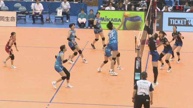 岡山シーガルズ　ホーム最終戦はSAGA久光に2連敗