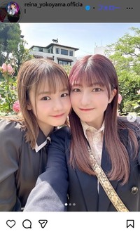 横山玲奈のインスタグラム＠reina_yokoyama.officialより