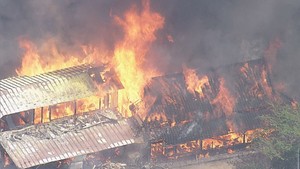 【速報】宮城・村田町で火災　作業小屋から出火し延焼か　消火活動続く