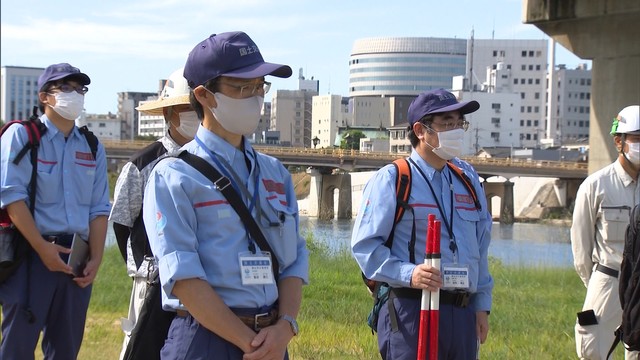 本格的な台風シーズンに備え　岡山県で河川の堤防の安全点検