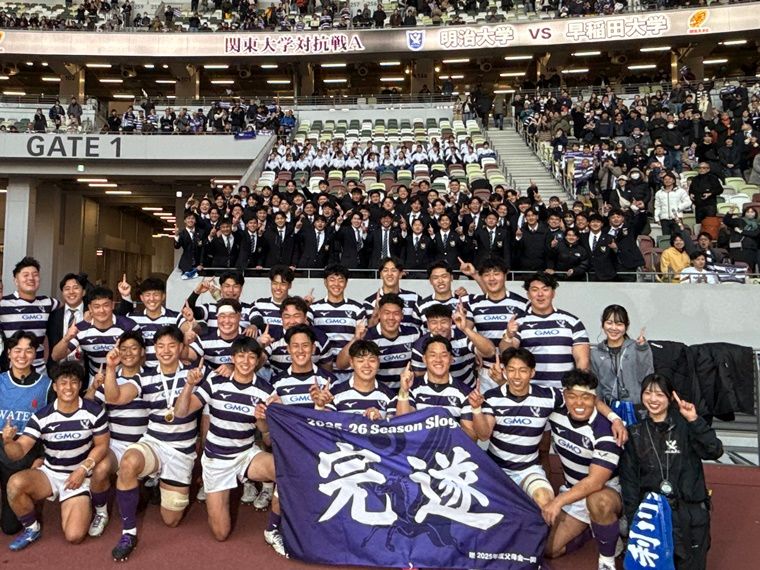 ラグビー - 明治大・最上太尊 早明戦の流れを決める2トライ 王者を