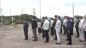 チリ地震津波から６３年　宮城・南三陸町で職員が黙とう