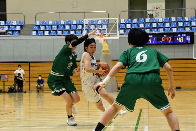 【女子決勝】日本航空―富士学苑（全国高校総体バスケ山梨県大会）