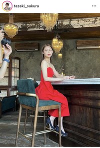 田﨑さくらアナのインスタグラム＠tazaki_sakuraより