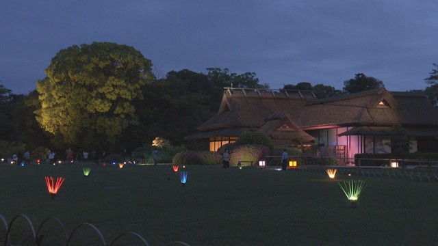 岡山城と後楽園でライトアップイベント 「春の烏城灯源郷」「春の幻想庭園」 25日から開催