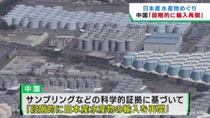 中国が日本の水産物を段階的に輸入再開へ　「できれば早く」宮城県の水産関係者