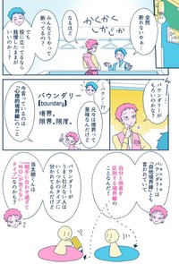 【漫画】『申し訳なくて、断れない。バウンダリーを引く話』5　（C）『ソリチュード ひとりを愛する人が集まるバー』中村あいさつ（KADOKAWA）