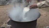 おかゆで作柄占う伝統行事「粥管祭り」　岡山