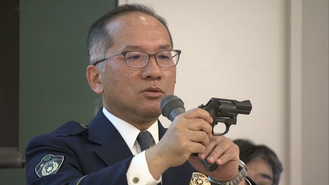 「銃器」から身を守るには？　元拳銃担当教官が大学で授業　香川・善通寺市