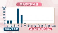岡山市の降水量
