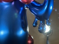 腕の水滴のくぼみ 細かい部分までこだわっています