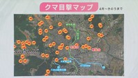 目撃が相次ぐクマ　目撃情報を受けた自治体や警察の対応は
