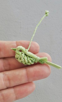 可愛らしい鳥のモチーフ／inoriさん（@kusabanaasobi）提供