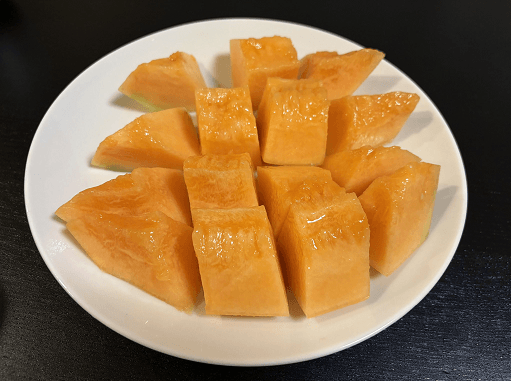 家族で堪能した”食べごろ”メロン／どんこ𝕏さん（@kopikopikopico）提供