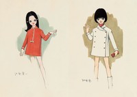 「それいゆ創刊80周年 Blanc et Noir 中原淳一イラストレーションズ」に掲載されたカラーの中原作品