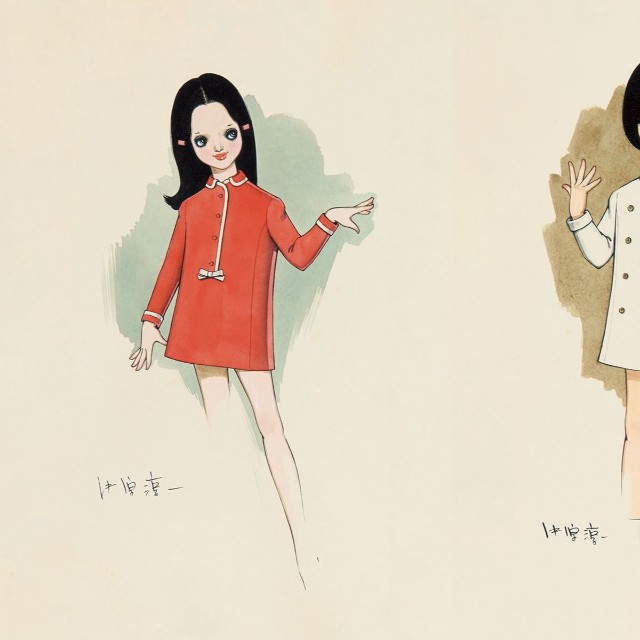 「それいゆ創刊80周年 Blanc et Noir 中原淳一イラストレーションズ」に掲載されたカラーの中原作品