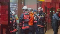 火事の現場　高松市南新町