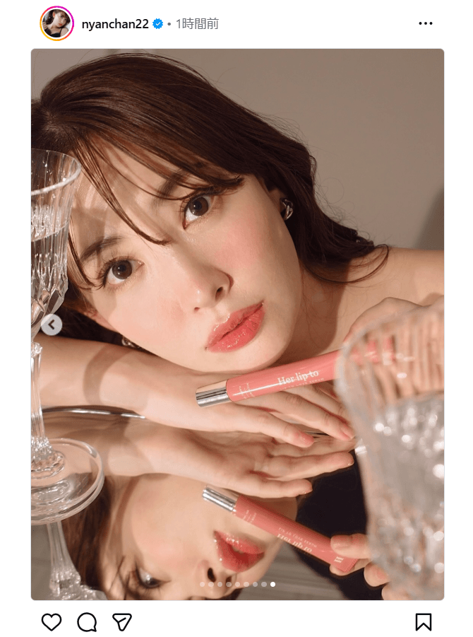 小嶋陽菜のインスタグラム（＠nyanchan22）より