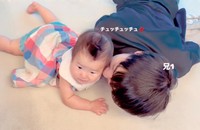 末っ子ちゃんが可愛すぎて仕方がないお兄ちゃん（提供：@nokonokonokosan_dorosanさん）
