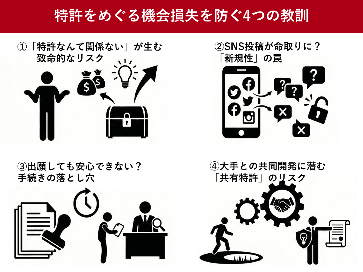 特許権とは 中小企業向け実例解説 機会損失を防ぐための4つの教訓 