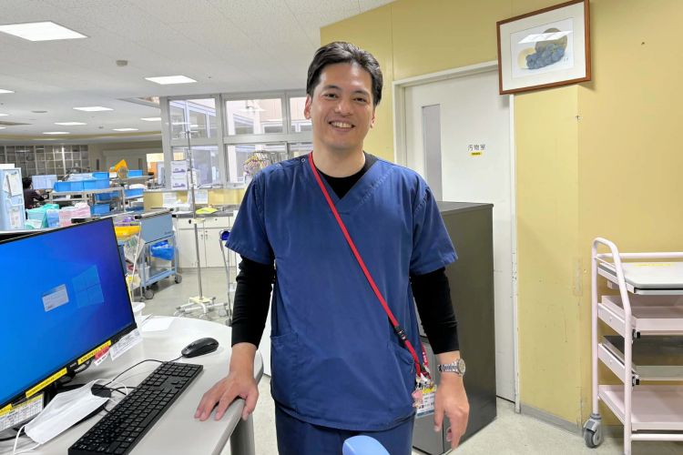 山元記念病院の山元謙太郎理事長=2026年1月、佐賀県伊万里市、秋山訓子撮影