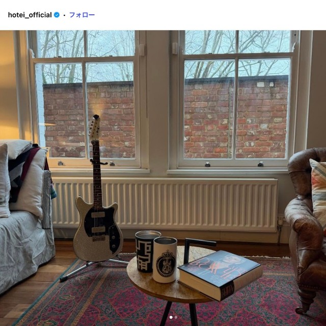 布袋寅泰さんのロンドンの自宅（本人の公式インスタグラムから）