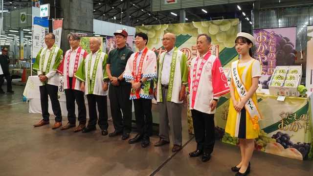 岡山のフルーツ　知事が東京でトップセールス　4日